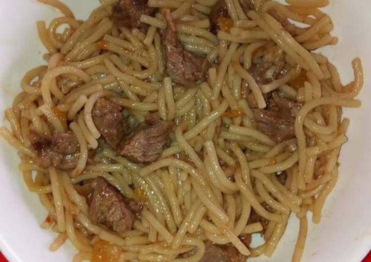 Step-by-Step Guide to Prepare Speedy Spaghetti and beef