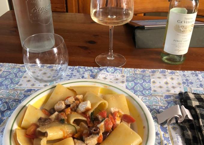Pasta al pesce spada