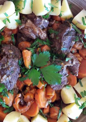 Une photo de Daube de paleron de bœuf aux carottes