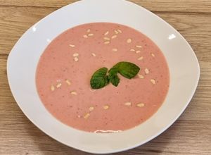 Eperkrémleves🍓 recept fotója