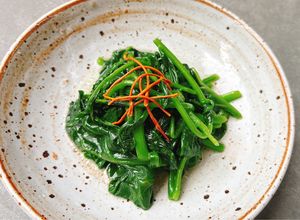 Hình của món Rau Mồng Tơi Xào.