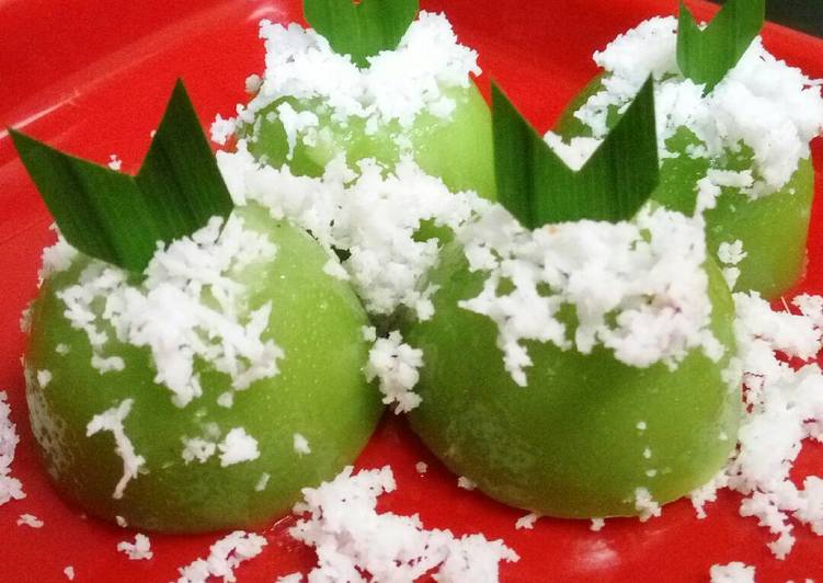 Langkah Mudah untuk Membuat Kue Lumpang Pandan /kue Kosui, Enak Banget