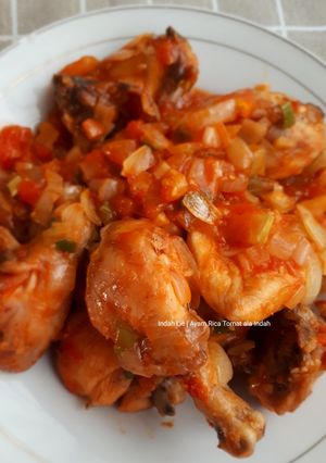 Foto resep Ayam Rica Tomat ala Indah
