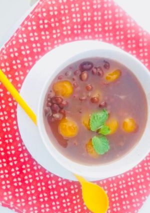 Hình của món Chè đậu đỏ nấu bí ngô.
