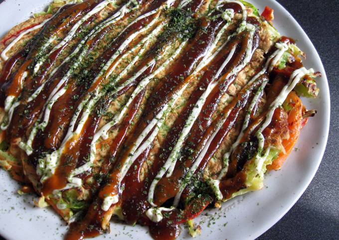 How to Make Super Quick Homemade Clean-Up-Fridge Okonomiyaki