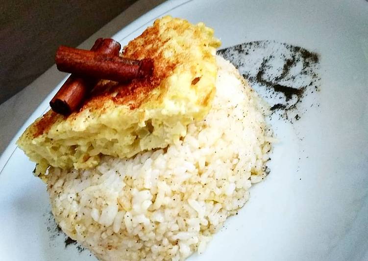 Butter Rice with Noodle Omelette 👩‍🍳