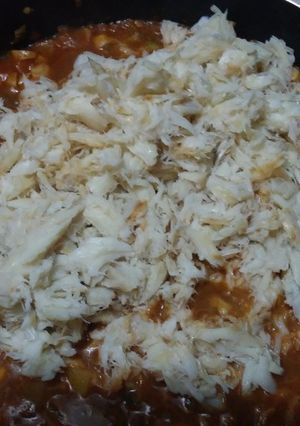 Una foto de Bacalao a la Vizcaína