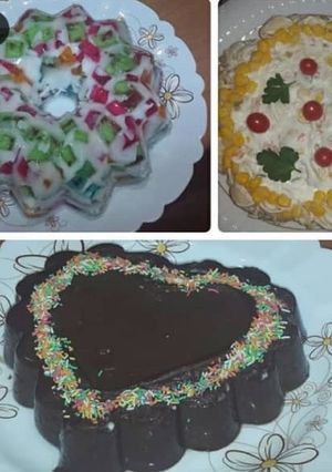 عکسی از دستور سالاد ماکارانی و ژله