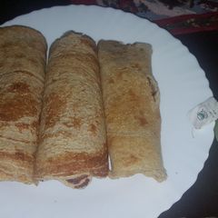A picture of Oat/ banana pancakes.