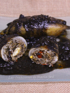Una foto de Pota rellena en su tinta
