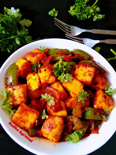 कढ़ाई टोफू मसाला (Kadhai Tofoo masala recipe) रेसिपी मुख्य फोटो