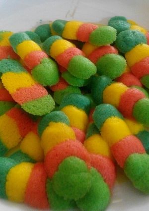 Foto resep Lidah kucing warna warni