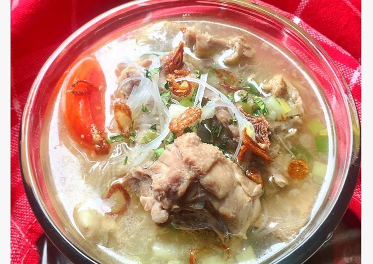 Resep Soto Tulangan Ayam, Lezat Sekali