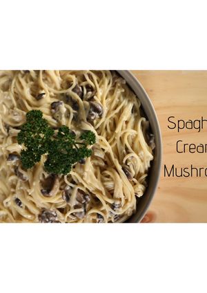 Foto resep Eps.7 Spaghetti Creamy Mushroom