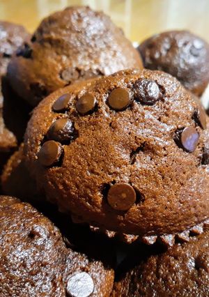 Una foto de Muffins de chocolate: 🧡¡Espectaculares!🧡