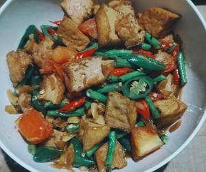 Resep Unik Tumis kacang panjang tahu Ala Restoran Resep Unik Tumis kacang panjang tahu Ala Restoran