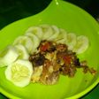 Ayam goreng penyet /geprek /gepuk sambal bawang