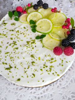 Una foto de Tarta mousse de lima
