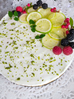 Una foto de Tarta mousse de lima