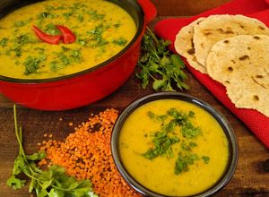 Foto principal de Masoor dal {receta india de lentejas naranjas}