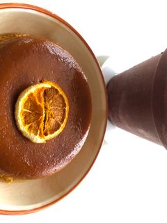 Una foto de Flan de Calabaza y Suero de Leche