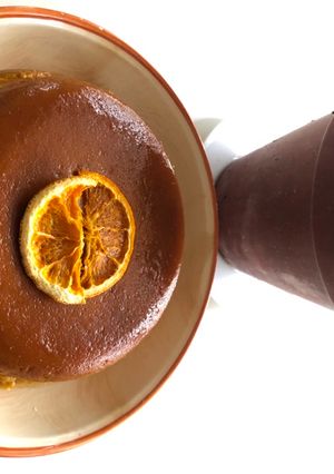 Una foto de Flan de Calabaza y Suero de Leche