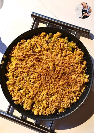 Une photo de 🥒🍴 CRUMBLE COURGETTES