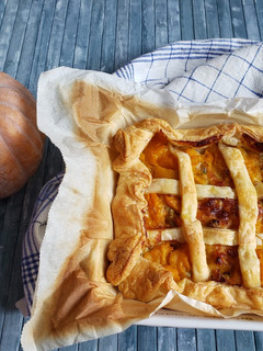 Foto di Torta salata pancetta zucca e gorgonzola