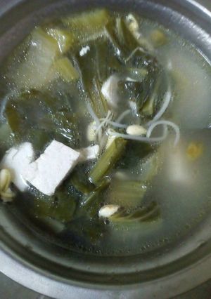 Foto resep Sawi hijau &tahu putih ca kuah