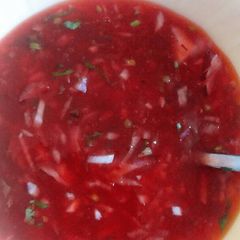 A picture of Kachumbari paste.