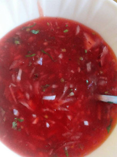 A picture of Kachumbari paste.