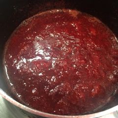 Strawberry sauce A picture of Strawberry sauce.