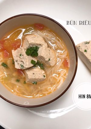 Hình của món Bún riêu tôm.