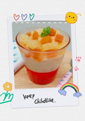 รูปของ เยลลี่โยเกิร์ตผลไม้รวม 🍮🍨🍍🍈🍊🥝