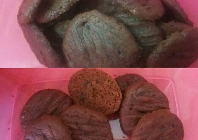 Cookis coklat sederhana tanpa oven dan mixer