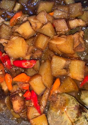 Foto resep Oseng kikil pedas manis