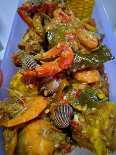 Foto resep Kepiting Kerang Udang Saos Padang