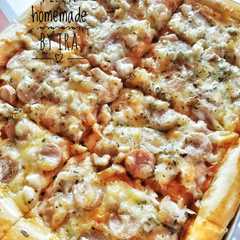 A picture of Pizza homemade.