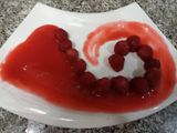 Raspberry glaze or sauce