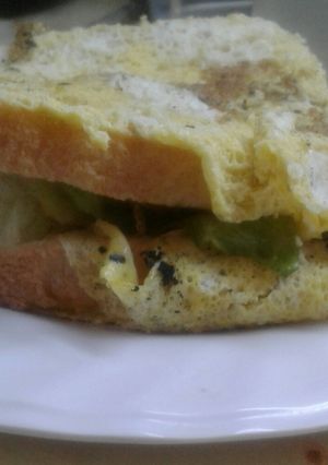 Una foto de Sándwich de Huevo