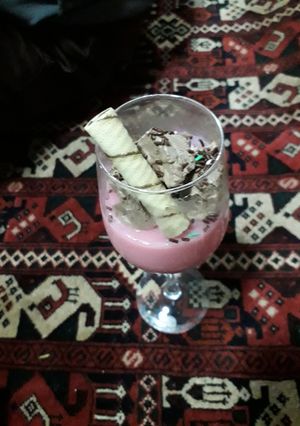 Foto resep Pudding strawberry dan chocolate ice cream