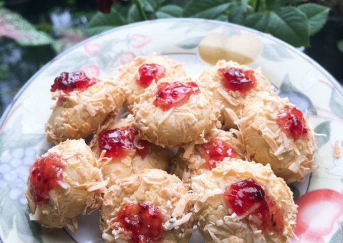 Strawberry Thumbprint Cookies