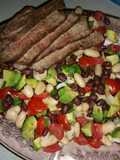 Grilled Steak Salad with Tomatoes and Avocado