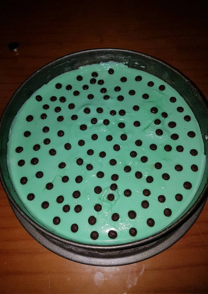 Una foto de Tarta menta chocolate