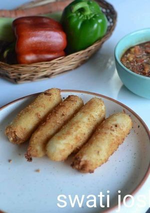 A picture of Crispy Cheese fingers.