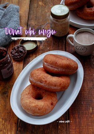 Foto resep Donat 🍩 ubi ungu