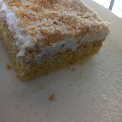 A picture of Coconut poke cake.
