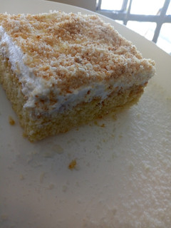 A picture of Coconut poke cake.