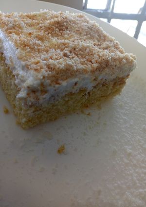 A picture of Coconut poke cake.