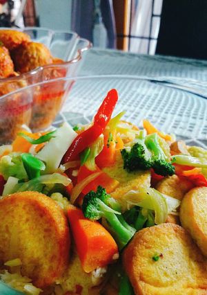 Foto resep Tumis mix sayuran dan tofu udang